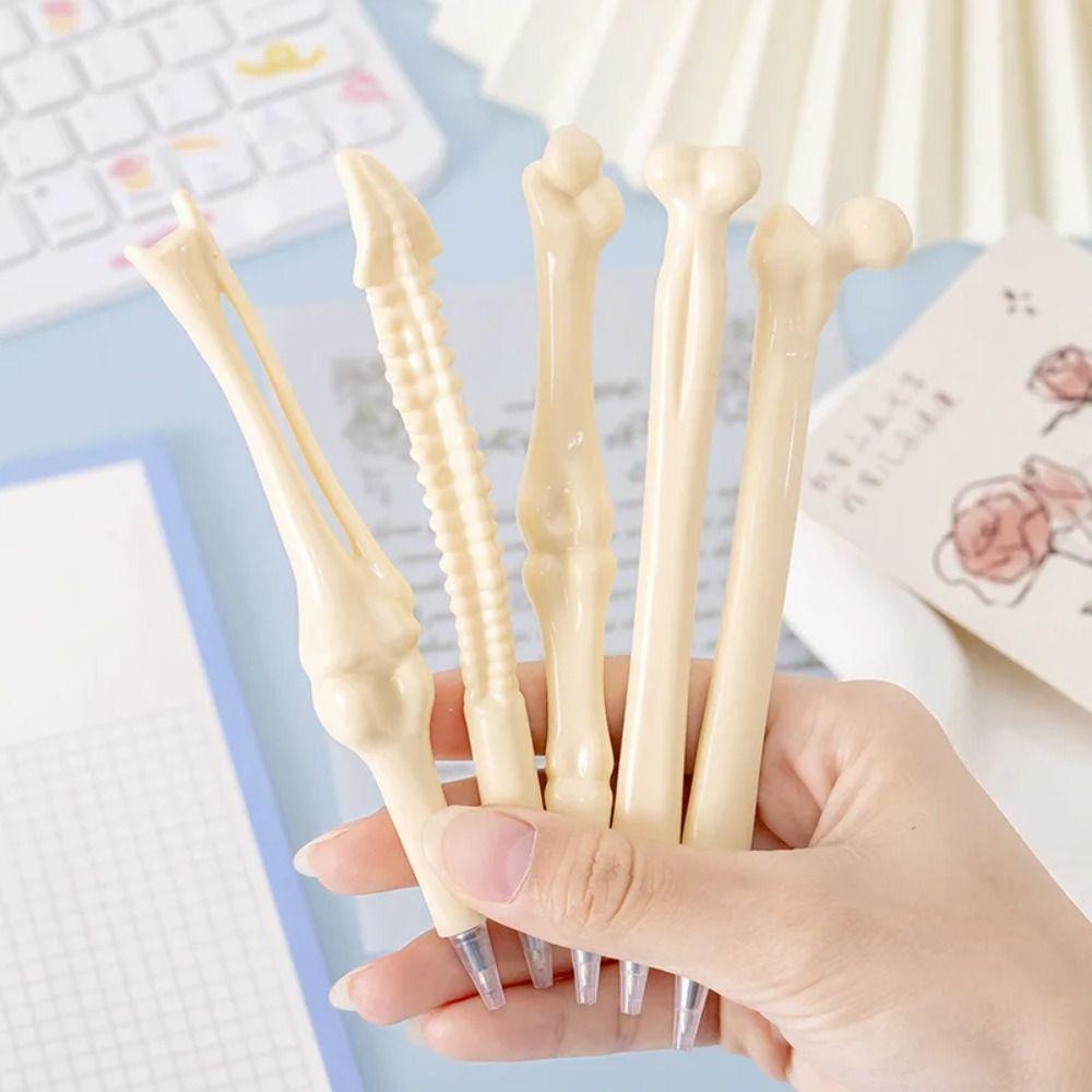 5Pcs Type 1.0 Bone Shaped School Pens Length 14.7cm Bone Shape Ballpoint  Writing