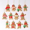 6/11/12PC/Set Christmas Gingerbread Man Decor Xmas Tree Hanging Pendant New Year Party Decor Gift Home Navidad Mini Gingerbread