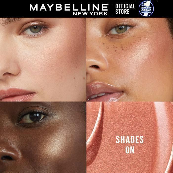 Румяна - MAYBELLINE NEW YORK - SUNKISSER BLUSH 08 - Розово-золотой - Коричневый - 12 часов стойкости