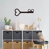 Key Design Metal Wall Art with Heart Unique Infinity Decor Elegant Metal Art Perfect Wedding Gift Idea Stylish Nursery