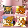 Япония R-Rilakkuma Милая Наволочка Квадратная Диванная с Наволочкой для Домашнего Использования