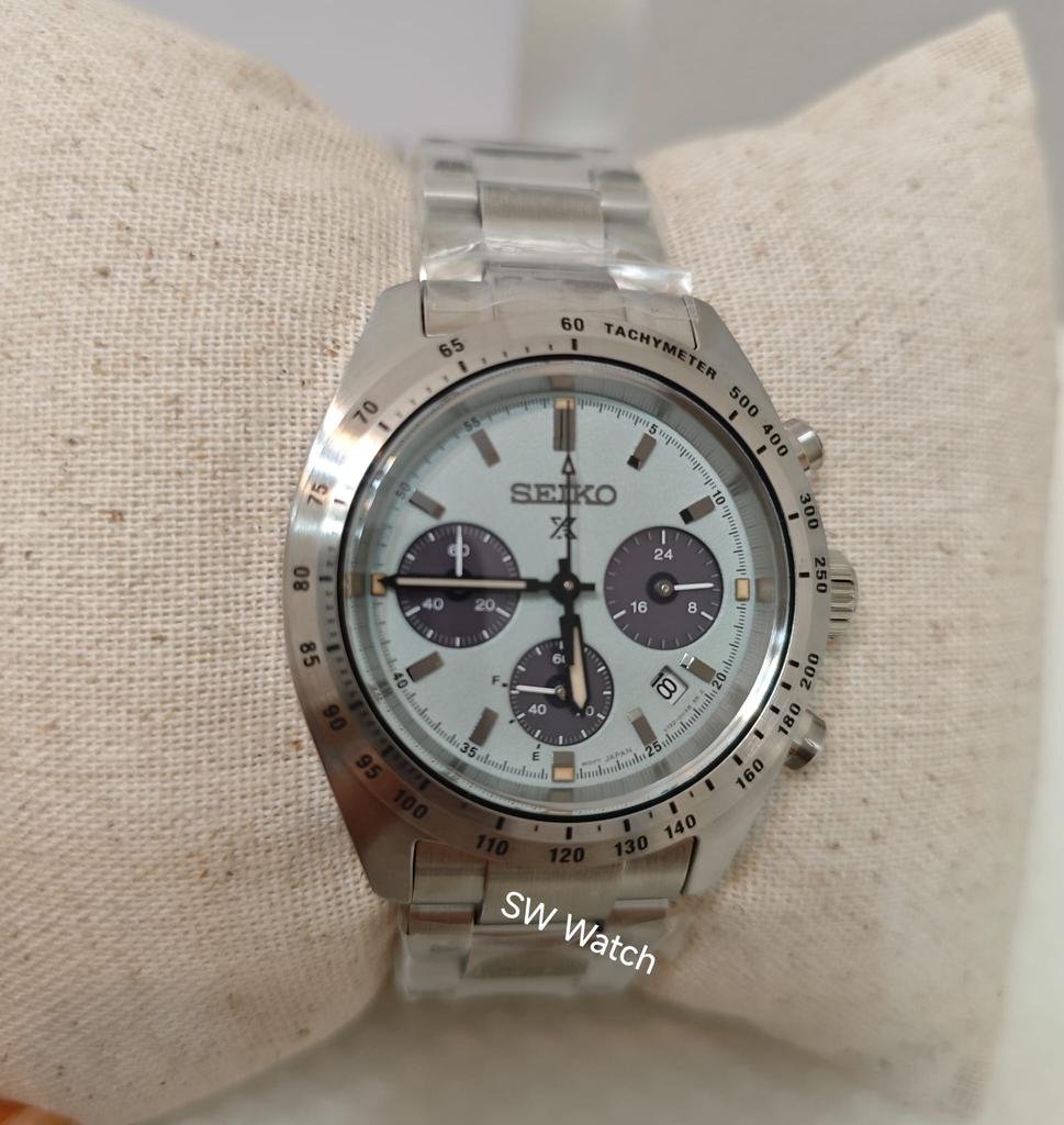 Seiko Мужские часы Prospex Speedtimer Chronograph Solar 39 мм SSC965P1