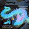 Luminous 3D Printed Crystal Dragon Ornament - Fully Movable Fantasy Toy Gift for Men