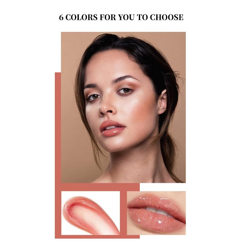 YURI CHIKA Перламутровый увлажняющий и увлажняющий бальзам для губ с тонкой мерцающей морской глазурью для губ Doe Lip Glass Lip Glaze