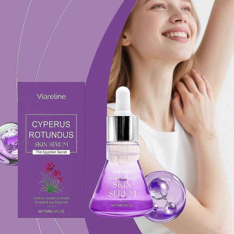 Cyperus Rotundus Skin Serum, Cyperus Rotundus Oil for Hair Removal, Reduce Hair Ingrowth, Natural Moisturizing Soothing Body Oil, Suitable for All Ski