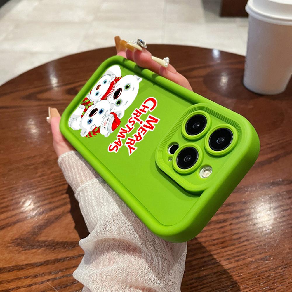 N101 Merry Christmas art Soft Angel Eyes Phone Cases для iPhone 16 15 14 13 11 Pro Max 8 7 6s Plus 12 mini XR XS Max SE Shockproof Cover