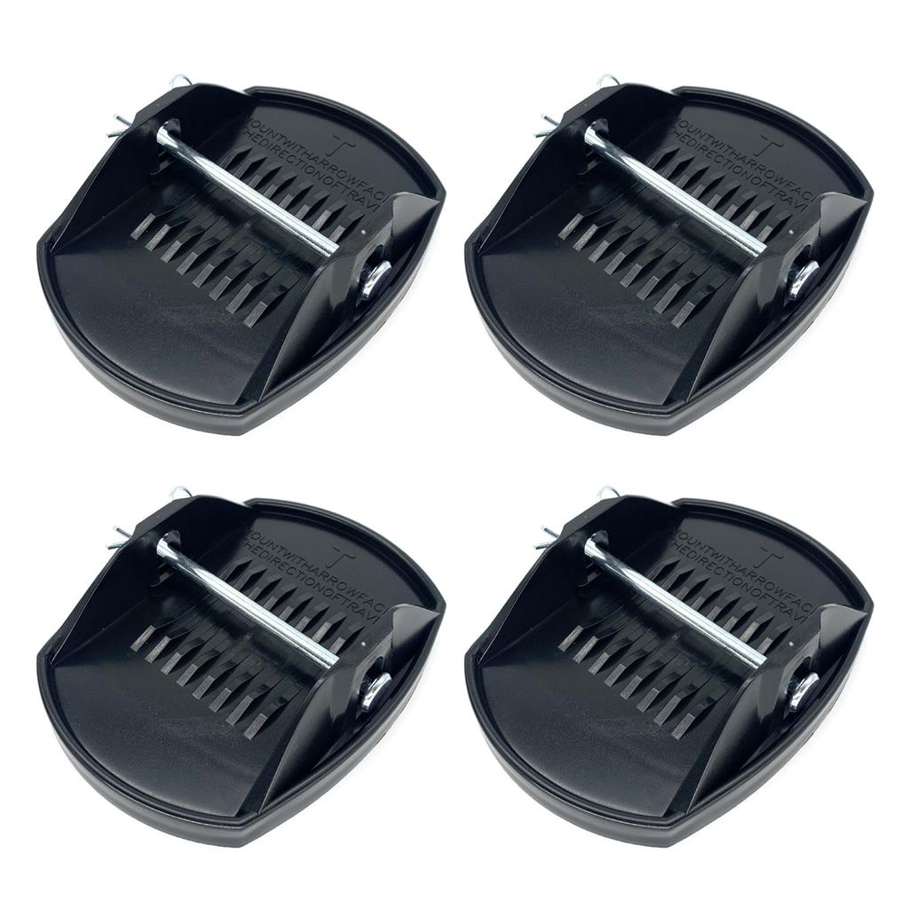 Сверхмощные домкраты для автодомов, опоры для стабилизации ножек с металлическими штифтами, большая площадь поверхности для надежного размещения на земле, 4 шт.