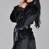 New Autumn and Winter Women's Clothing Imitation Fur Mink Coat Fox Fur Coat Medium and Long Imitation Fur Belt
