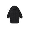 Li Ning Solid Color Mid-Length Loose Down Jacket Women Outerwear Black AYMS416-1