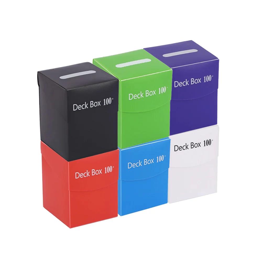 Multi Color Deck Case Hold Up 1000+ Sleeveless Cards Waterproof Durable Trading Card Storage for MTG TCG Cards whith 5 dividers