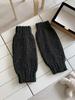 Gray Woolen Cotton Knitted Women's Thick Warm Leg Warmers-Korean/Japanese/College Style Boneless Sewing Short Leg Warmer Design