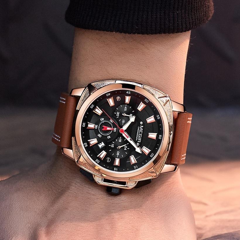 Мужские часы модные спортивные хронографы роскошные водонепроницаемые мужские часы аналоговые кварцевые наручные часы Relogio Masculino