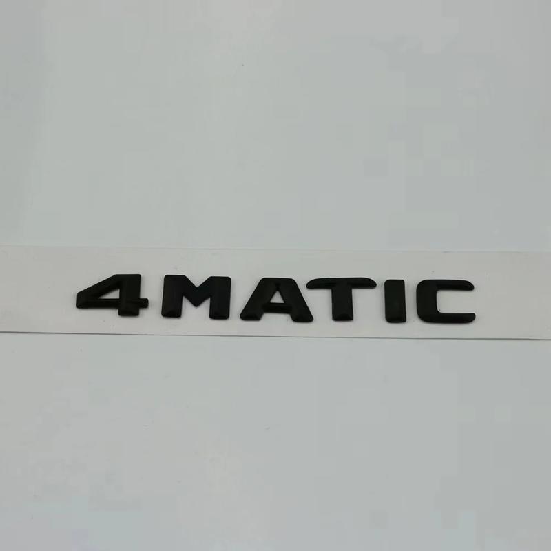 3D For Mercedes Benz A B C E G S ML SL CL GLA CLA Class AMG 4MATIC 4 MATIC Trunk Chrome Matte Black Letters Emblem Badge sticker AF1