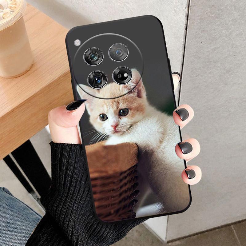 For OnePlus 12 Case Cover For OnePlus12 Fundas New Black Soft Silicone TPU Protective Phone Case For One Plus 12 Bumper Coque