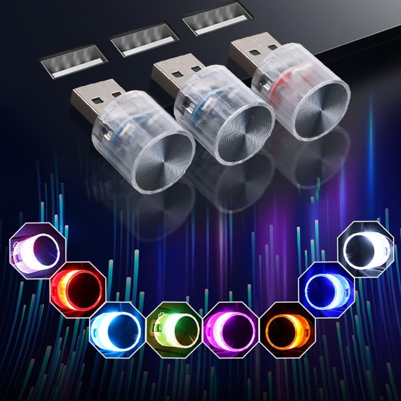 USB LED Car Interior Atmosphere Lamp Night Led Decoration Mini USB Light Ambient Lighting Car Styling Light