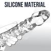 Реалистичный хрустальный фаллоимитатор с анальной пробкой - силиконовый пенис для женщин, секс-игрушка для взрослых.