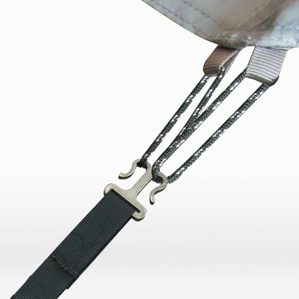 Carabiner Clips Hooks Camping Tent Fixed Buckle Portable High-Density Nylon Webbing Climbing Hook Wind Rope Holder