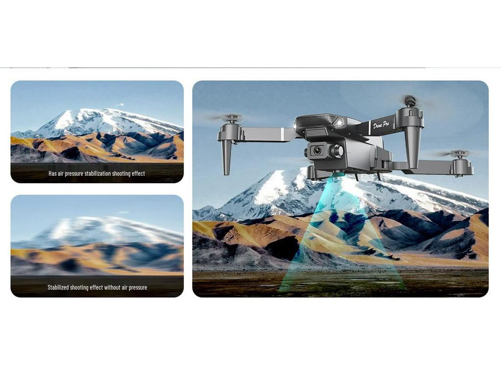 Дрон E88PRO 2025 с двойной камерой: Квадрокоптер фиксированной высоты с дистанционным управлением для аэрофотосъемки