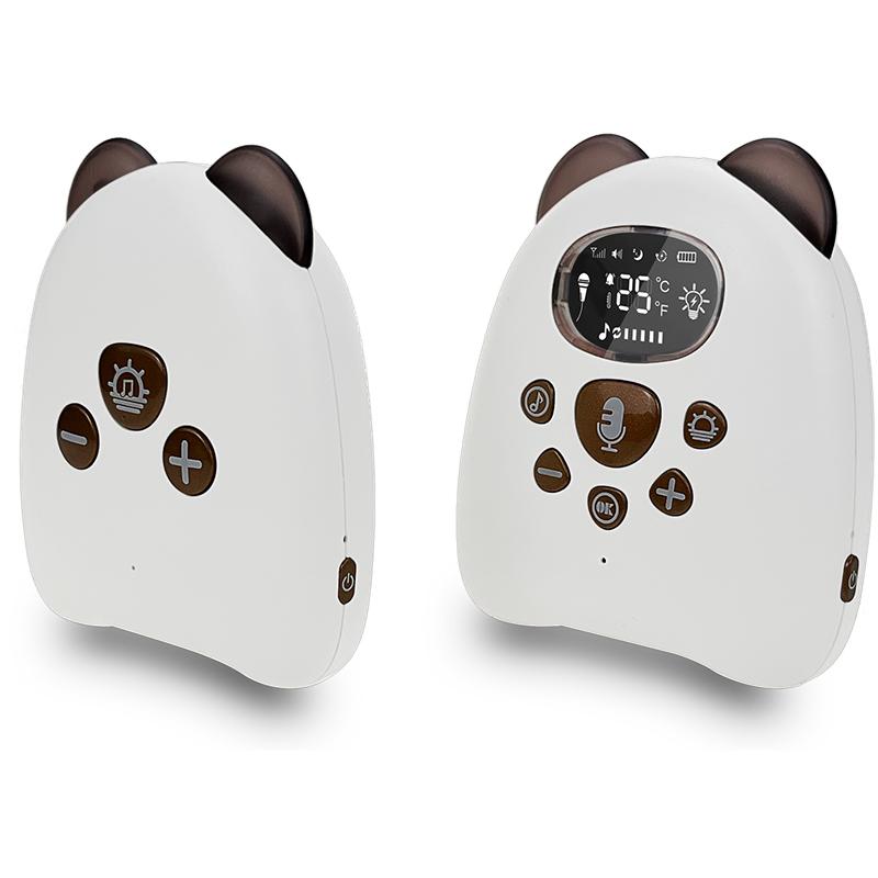 V50 2.4Ghz Wireless Long Range Voice Intercom Baby Monitor Audio Sender Reciever Lullaby Temperature Display Nanny Cam