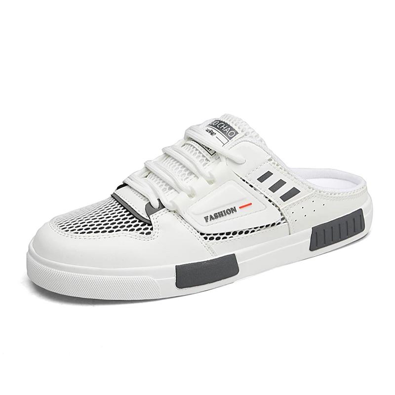 Мода 2024 Лето Мужская повседневная обувь Модные мужские полутапочки Мужская спортивная обувь Брендовая обувь Тапочки мужские Zapatos De Hombre