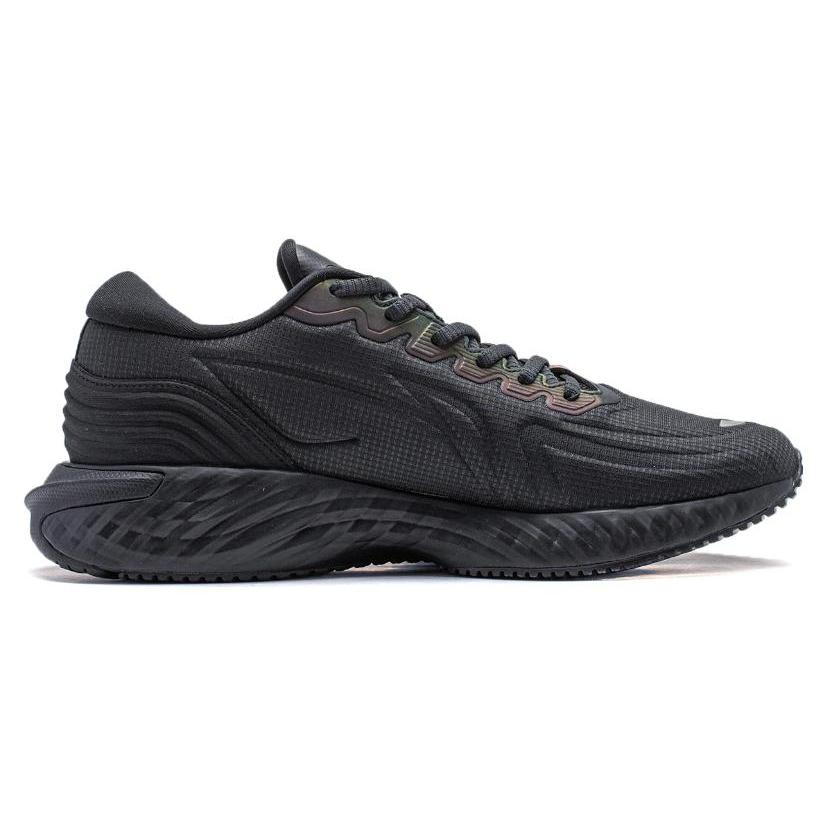 Li Ning Cloud Shield Комфортная амортизация Светоотражающие Низкие Беговые Кроссовки Мужские Черные ARST057-1