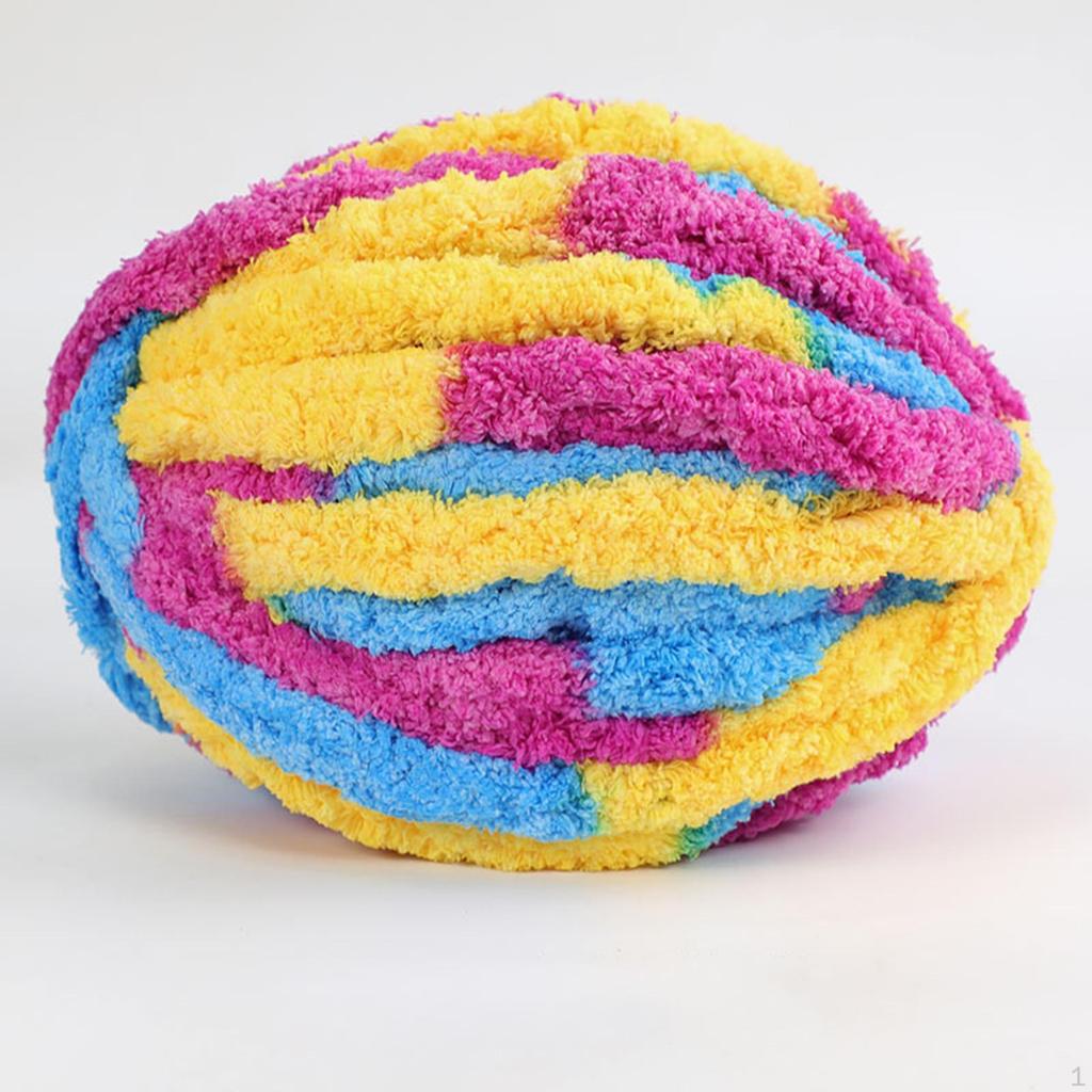 Thick And Bulky 27m Yarn, Decorative Voluminous for Crocheting, Sweaters, Cushions, Blankets,
