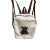 Trendy And Breathable Canvas Bear Character Preschool Backpack For Children
