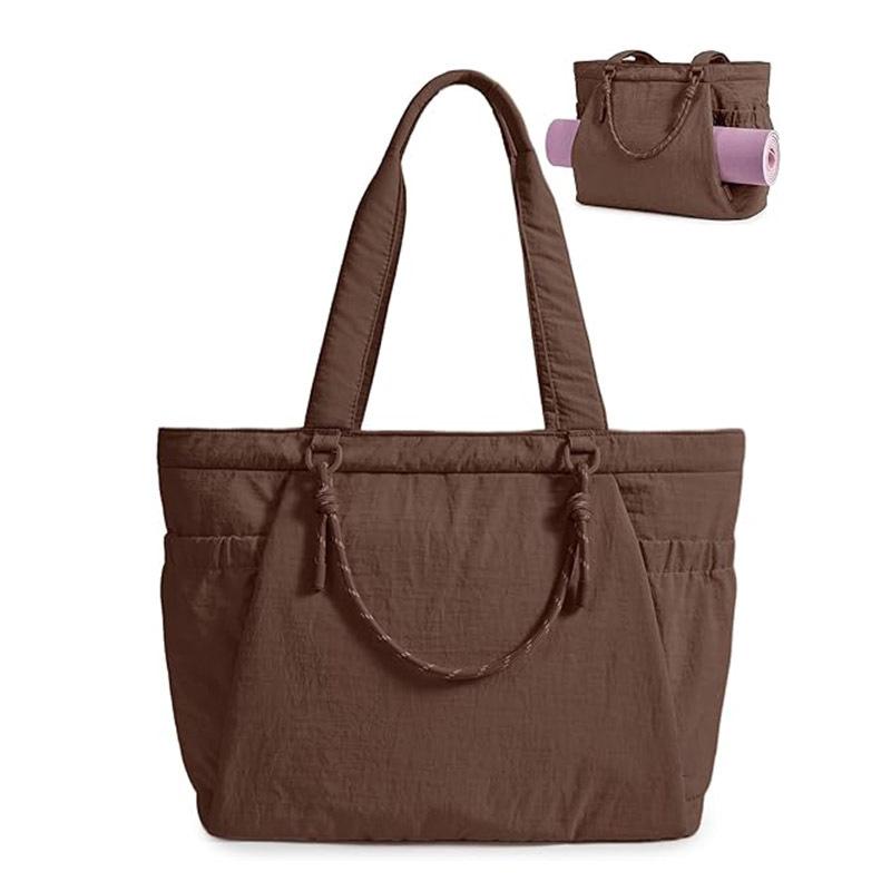 Yoga Tote Bag Lightweight Handbag Pilates Gym Bag Yoga Mat Carrier Crossbody Bag Large Capacity Women