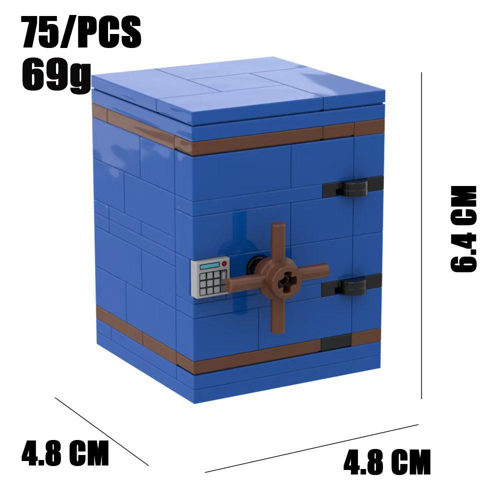 MOC Building Blocks Accessories Precious Gold Ore Silver Diamond Stash Pirate Map Coins Toy Model Mini Bricks ATM Gifts Toy K046