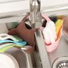 New Sink Shelf Soap Sponge Holder Clip Dish Drainer Drying Rack Silicone Storage Basket Bag Bathroom Holder Kitchen Accessories Tool