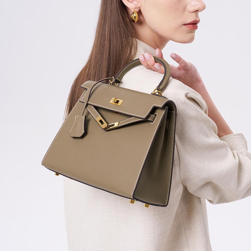 Second Generation Crossbody Bag Lightweight Luxury Cowhide High-end Feel Genuine Leather Versatile Fashionable Single Shoulder Handbag Women's
