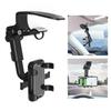 Universal Car Clip Sun Visor Cell Phone Holder Phone Mount for IPhone XS GPS Rearview Mirror Stand Car Mobile Clip