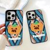 Зеркальный чехол Хэллоуин Тыква Призрак для Apple 17 Pro Max, 16 Pro, 15, 14, 13