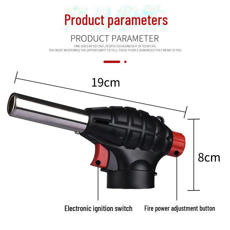 Головка огнемета для жарки и сварки на гриле, кассетная граната-горелка
