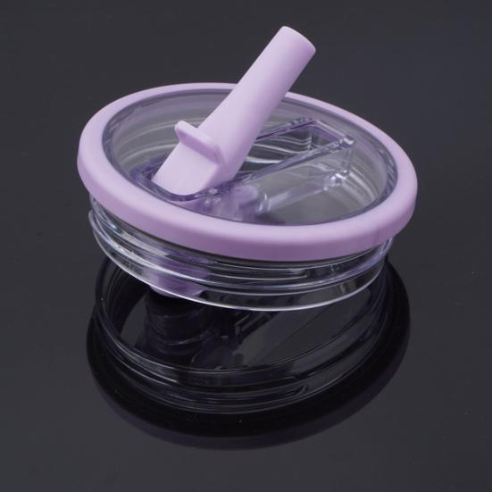 40oz Tumbler Flip Straw Lid Replacement Leak-Proof Splash Resistant Cover for Cup BPA-Free Reusable Glass Lid with Folding Straw