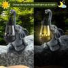 Солнечная статуя слона, лягушка, декоративные фонарики из смолы, 10 дюймов для наружного пространства, газона, сада/дворового декора