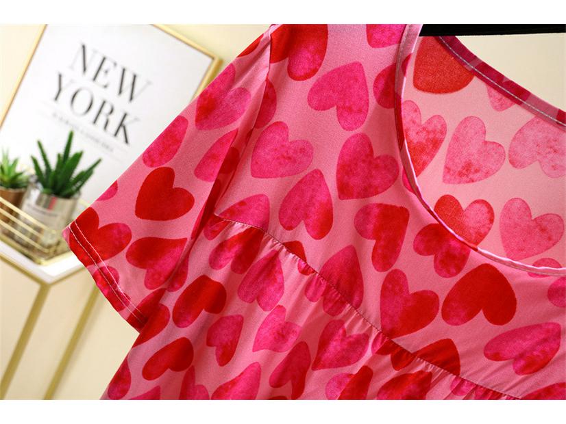 2025 Женское летнее платье с цветочным принтом из хлопка и шелка - Приталенный французский стиль с плиссированным вискозным подкладом и короткими рукавами