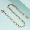 Figaro Chain 18K Gold Stainless Steel Bracelet