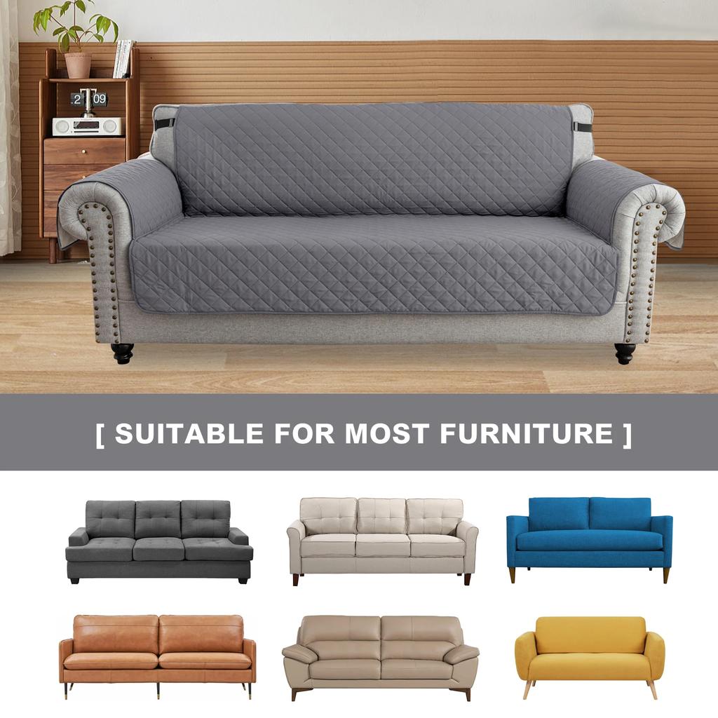 Waterproof Sofa Cover Quilted Anti-wear Couch Covers for Dog Pet Kids Recliner Armchair Furniture 1/2/3/4 Seater Protect