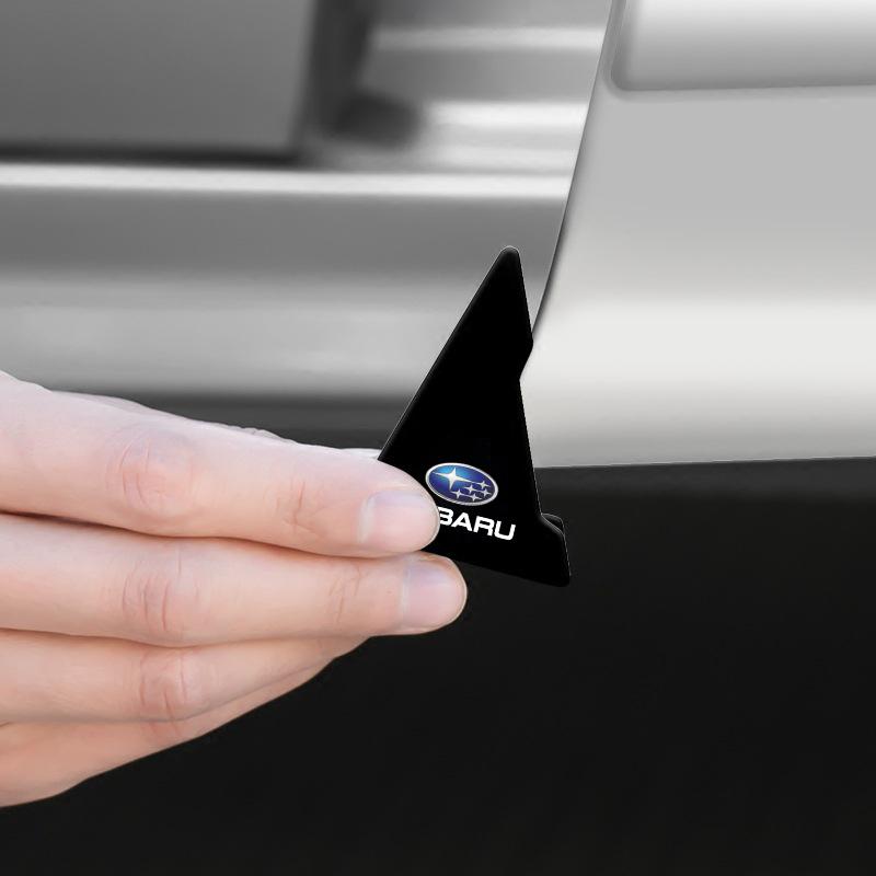 2Pcs Car Door Corner Silicone Protective Anti-Collision Cover For Subaru Impreza Legacy WRX STI BRZ XV WRC Forester Crosstrek