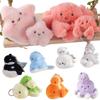 Mom-child Sea Animal Plush Key Holder Dolphin Seal Keychain Creative Shark Crab Pendants  Bag Charm