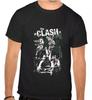 THE CLASH Logo ROCK MUSIC Black T-SHIRT -1079-