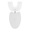 Household Ultrasonic Rechargeable Silicone U Shaped Electric Toothbrush Teeth Whitening Brush(White
