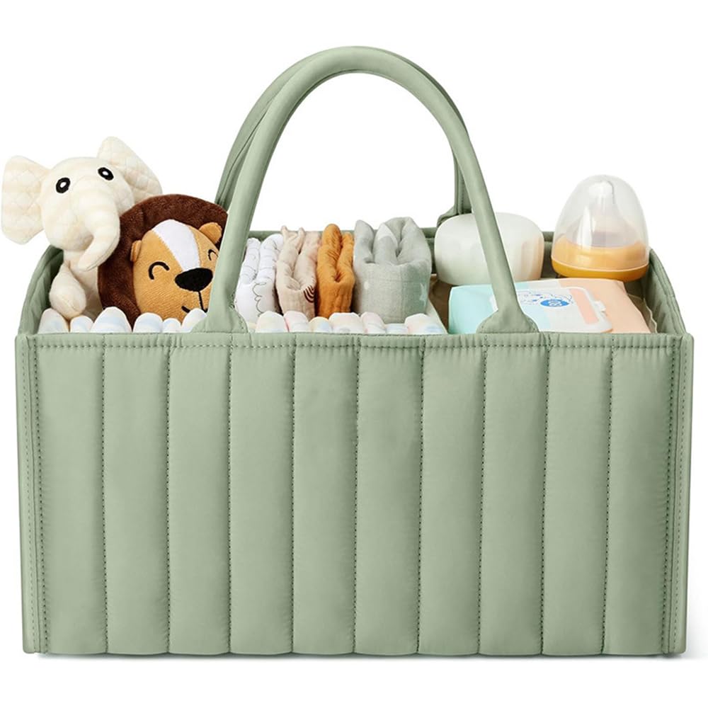 Large Capacity Diaper Storage Portable Diaper Storage Case for and Baby Small and Green Bag, Multi-Functional, Moms, Babies, Newborns, Supplies,