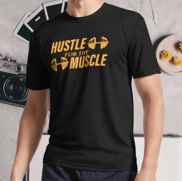 Новая футболка Hustle for the Muscle с активным логотипом, смешная, размеры S - 5XL