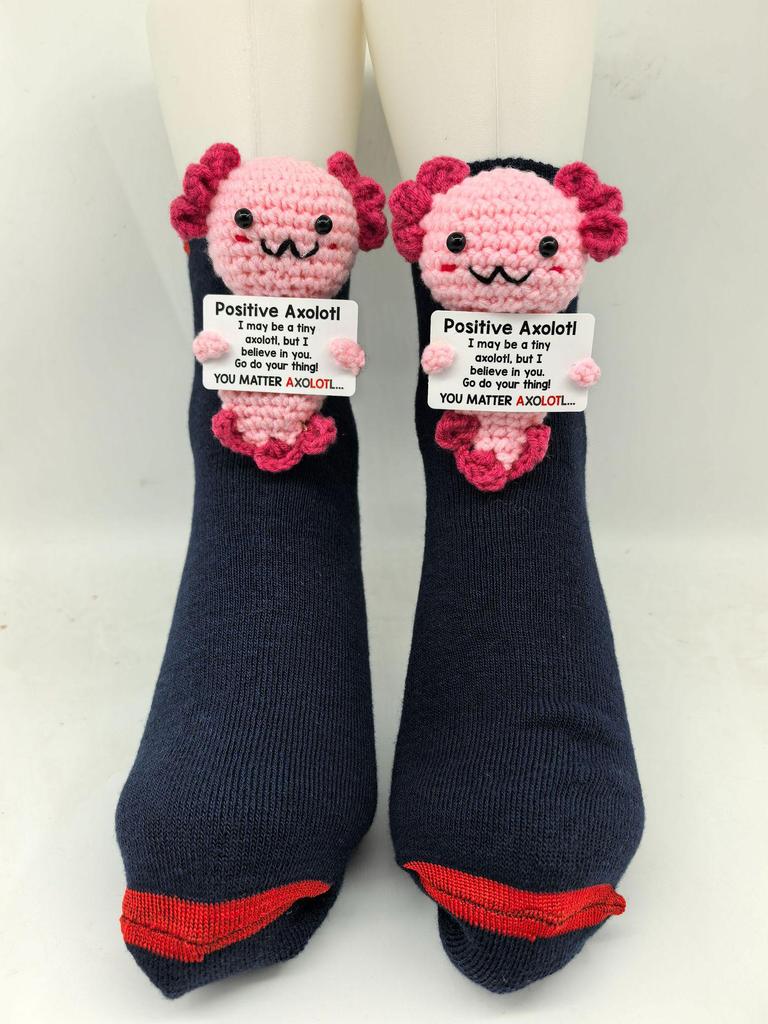 Уютные рождественские вязаные носки с животными - Теплые и милые для осени и зимы