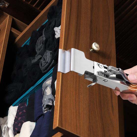 Регулируемый зажим для фиксации ящика, металлический зажим для установки передней части ящика, прочный универсальный зажим для крепления шкафа, плотницкий инструмент для деревообработки и бытовых нужд