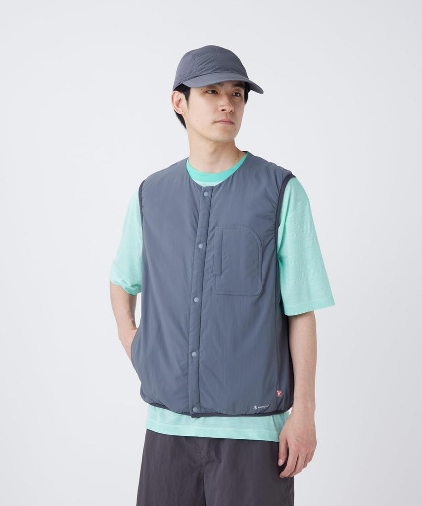 Flexible Insulated Vest Size M [Snow Peak] VT-26SU001 Vest, Padded, Insulated, Men's/Women's, BLACK,
