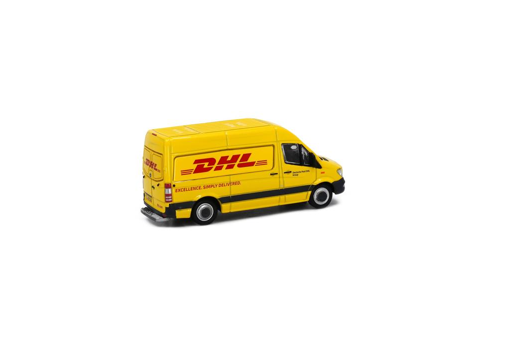 Масштабная модель автомобиля Tiny City Sprinter FL DHL, литой металл 1/76 №90 Mercedes-Benz