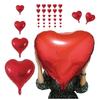 [Balloon Shop] 32 Pieces Size Variations Heart Extra Large Size ~ Petite Size Balloon Aluminum Balloon Red